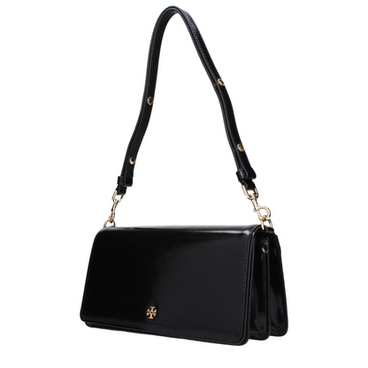 Tory Burch Black Leather Shoulder Women's Bag