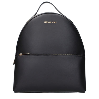 Michael Kors Black Leather Women's Backpack
