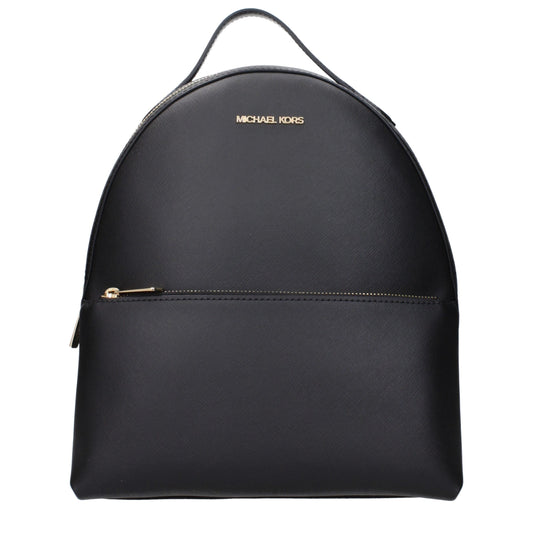 Michael Kors Black Leather Women's Backpack