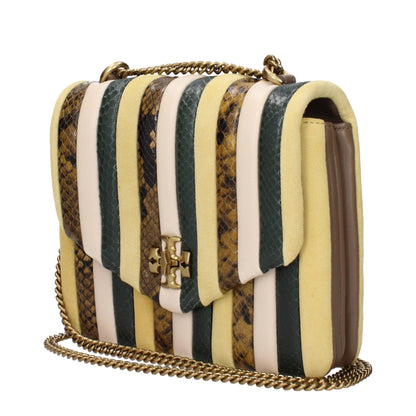 Tory Burch Yellow Leather Shoulder Women's Bag