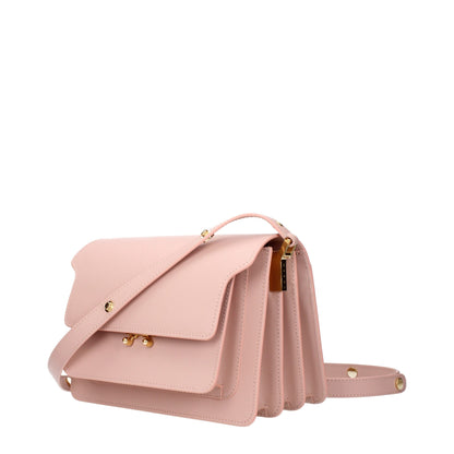 Marni Pink Leather Shoulder Women's Bag
