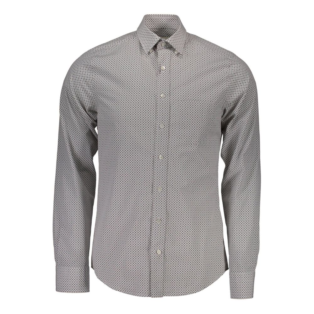 Gant Bianco Cotton Men Men's Shirt
