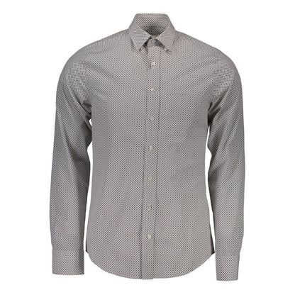 Gant Bianco Cotton Men Men's Shirt
