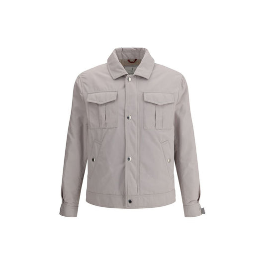 Brunello Cucinelli White Polyamide Men's Coat
