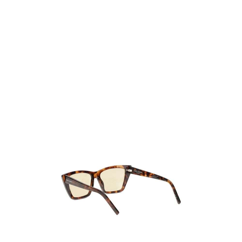 Saint Laurent Beige Acetate Women's Sunglasses