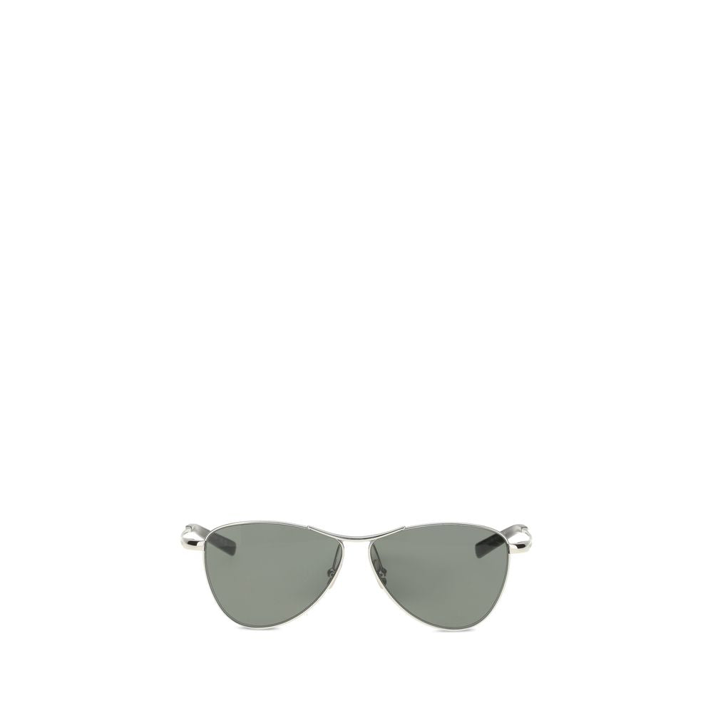 Saint Laurent Silver Metal Women's Sunglasses