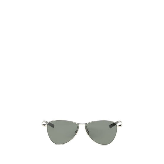 Saint Laurent Silver Metal Women's Sunglasses