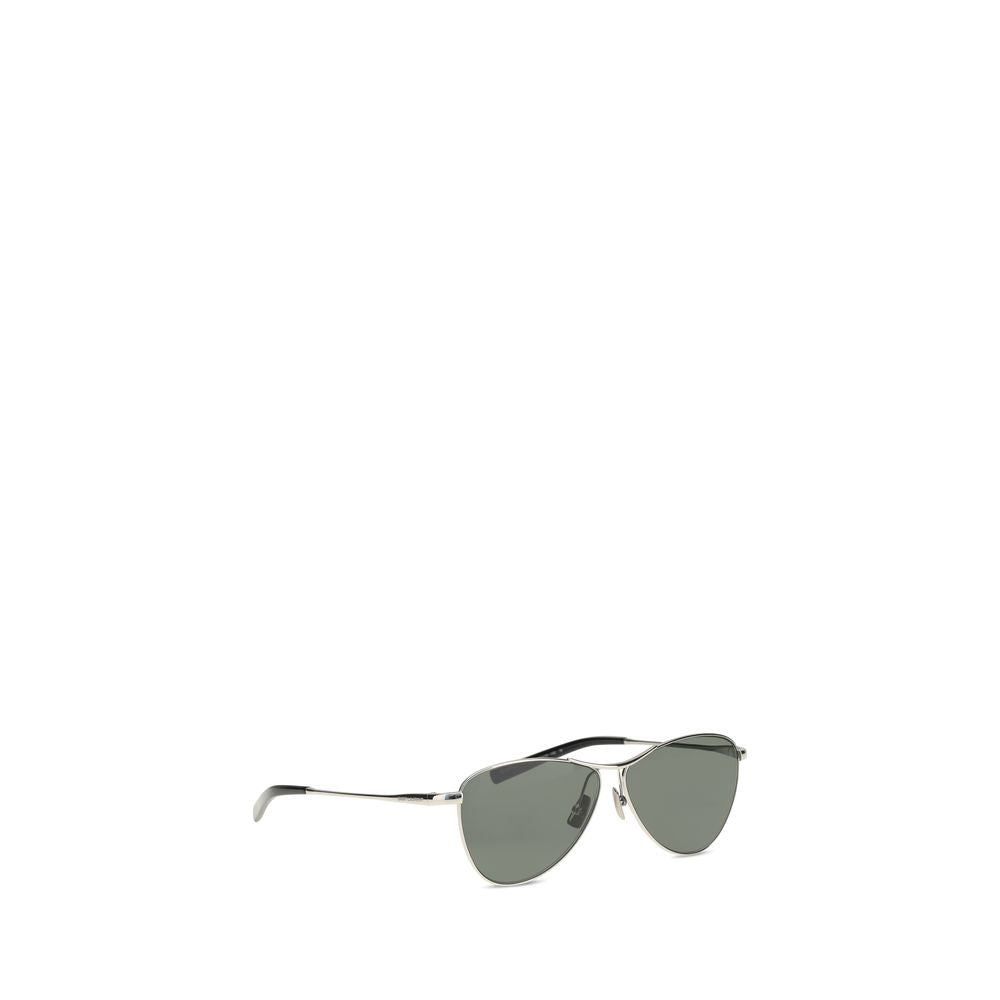Saint Laurent Silver Metal Women's Sunglasses