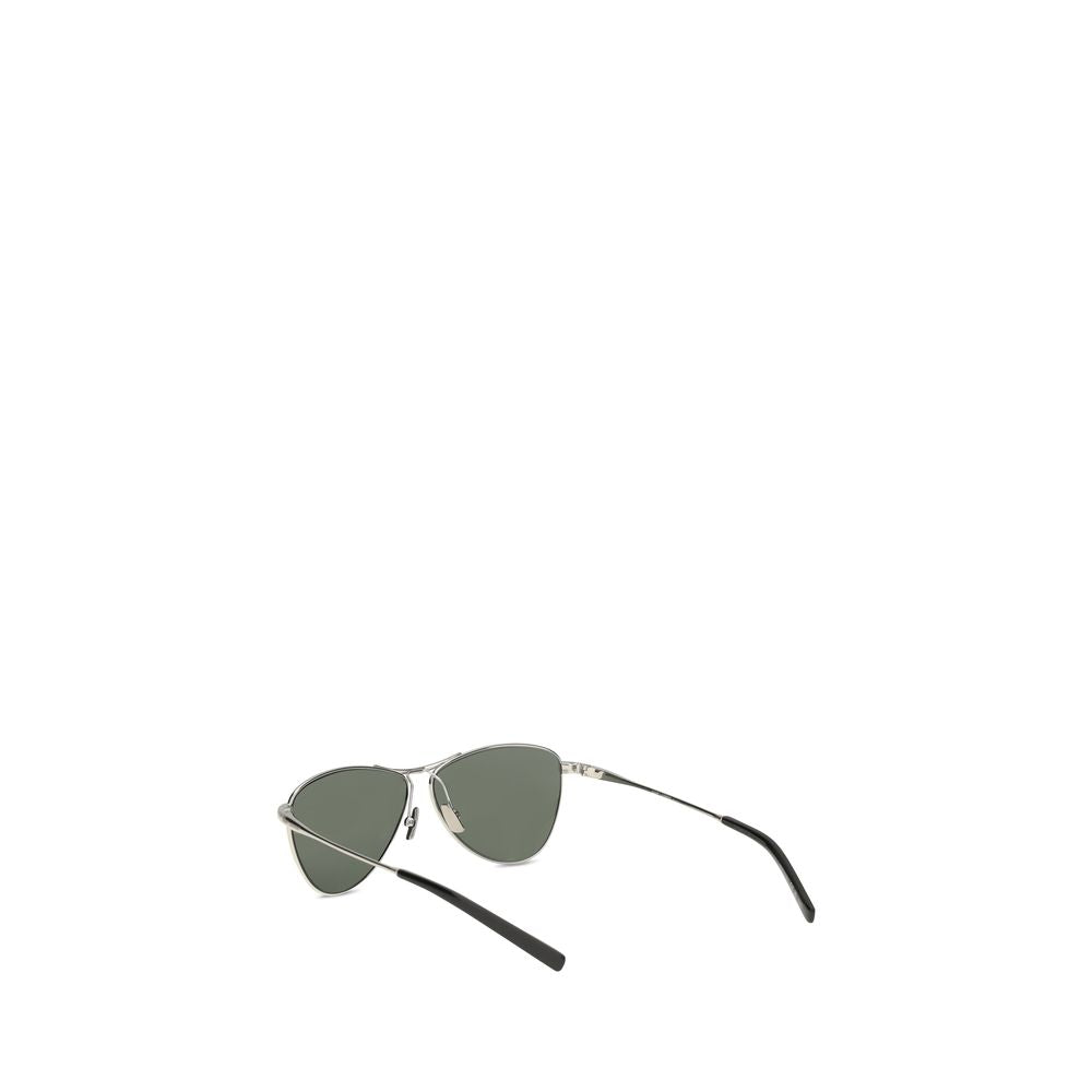 Saint Laurent Silver Metal Women's Sunglasses