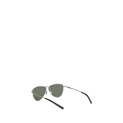 Saint Laurent Silver Metal Women's Sunglasses