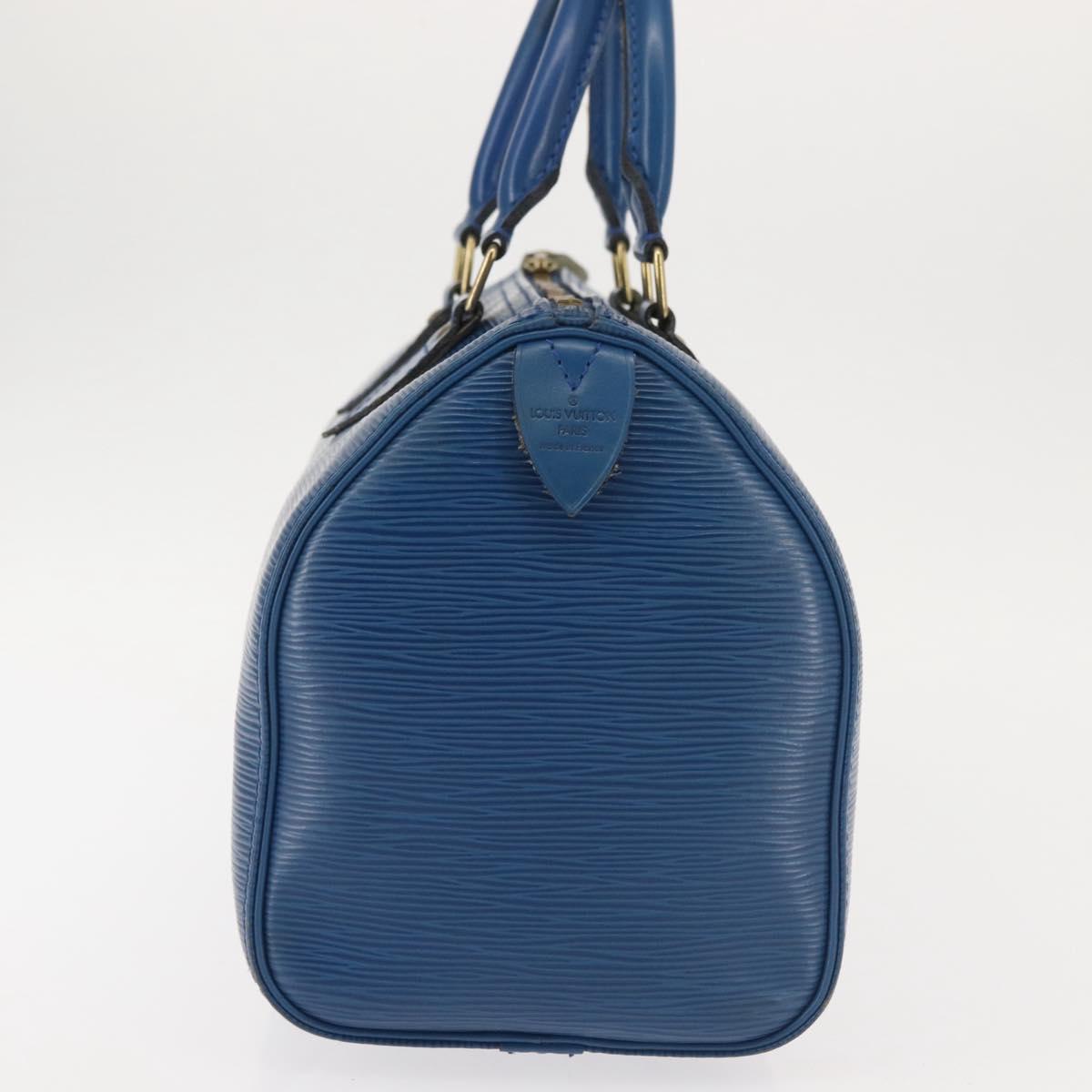Louis Vuitton Speedy Mini Hl Handbag Damier Blue Leather Handbag (Pre-Owned)