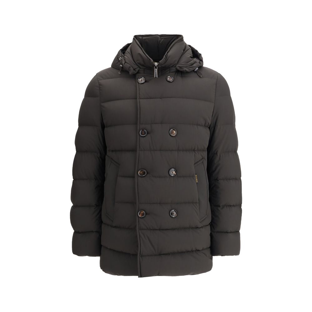 MooRER Black Polyamide Men's Coat