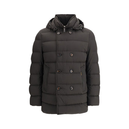 MooRER Black Polyamide Men's Coat