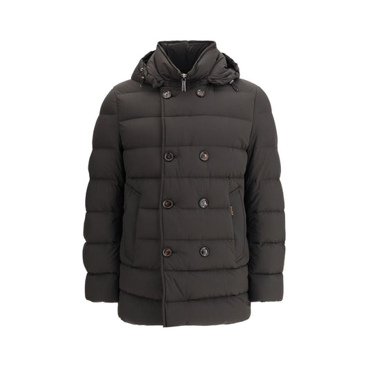 MooRER Black Polyamide Men's Coat