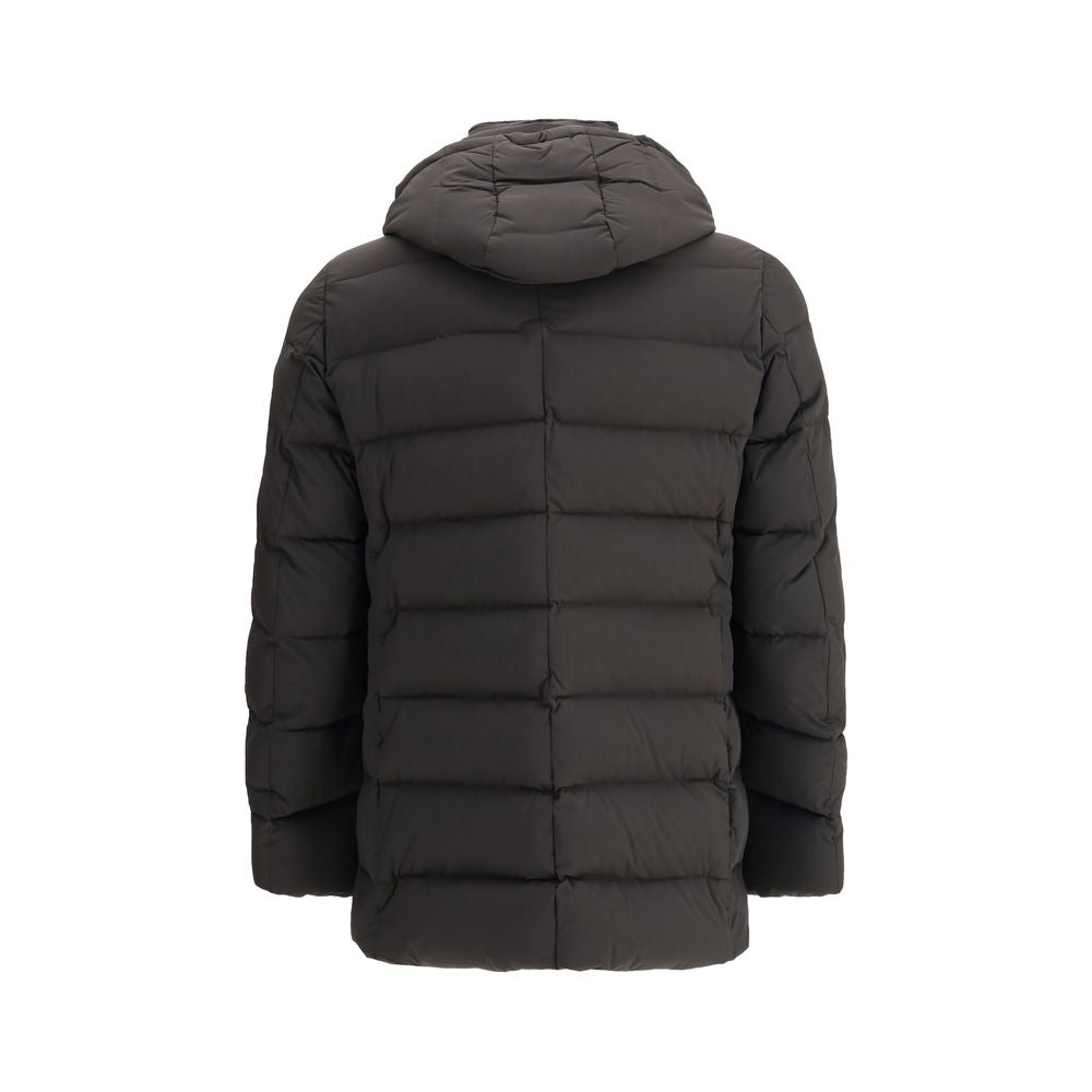MooRER Black Polyamide Men's Coat