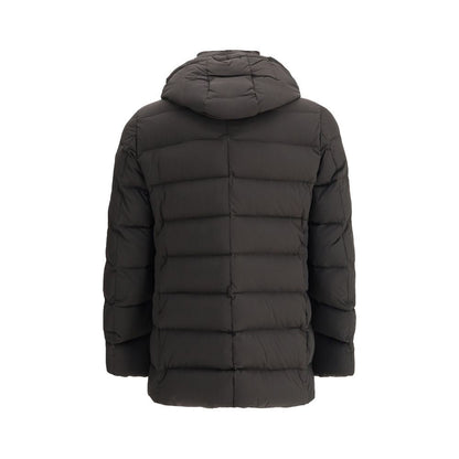 MooRER Black Polyamide Men's Coat