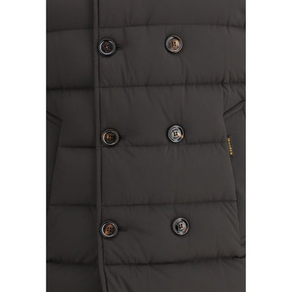 MooRER Black Polyamide Men's Coat