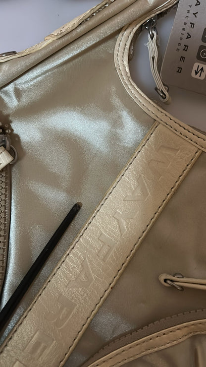 WAYFARER White Shoulder Crossbody Sling Fabric Women's Purse