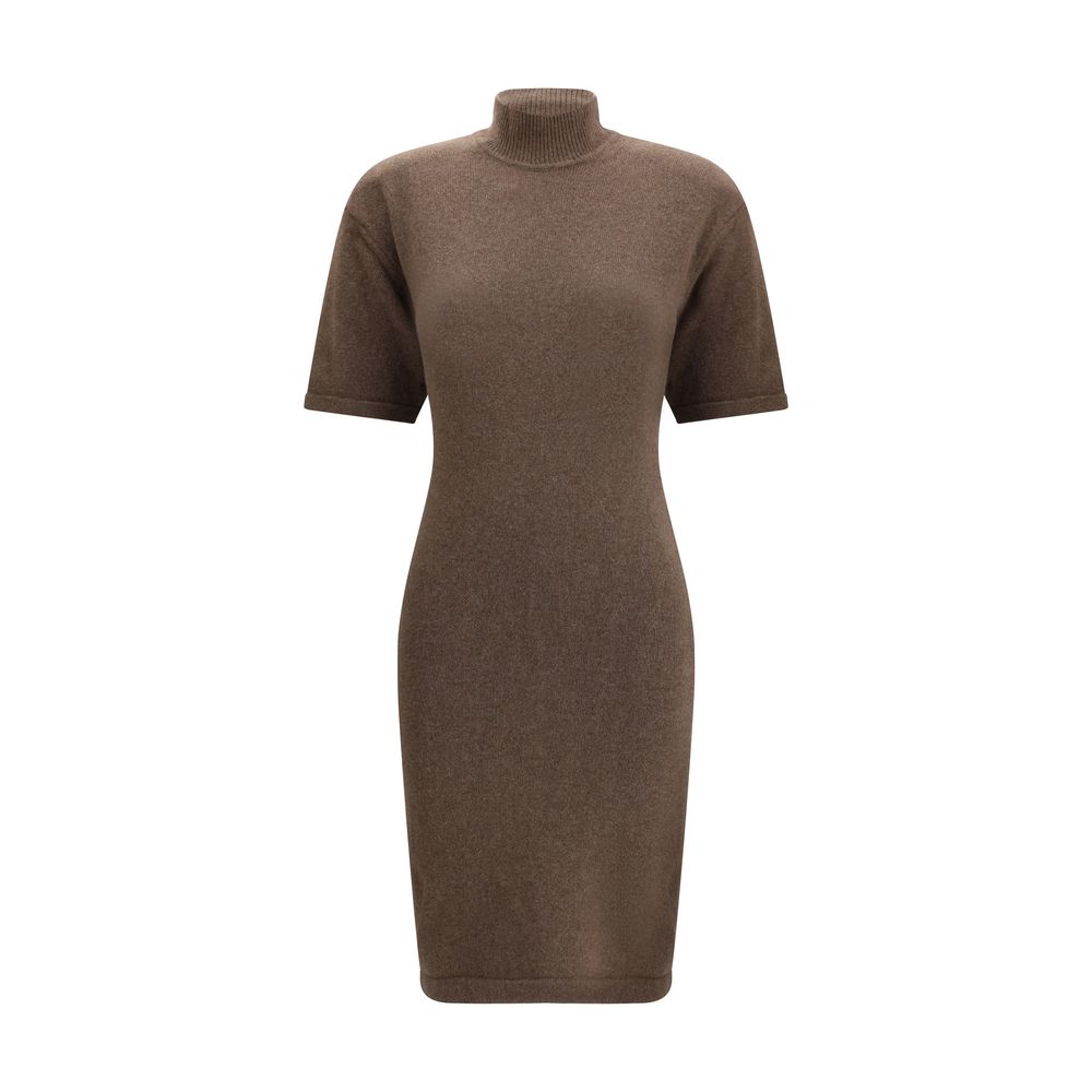 Jacquemus Brown Merino Wool Casual Women's Dress