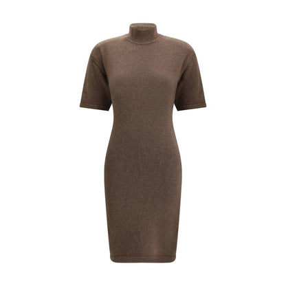 Jacquemus Brown Merino Wool Casual Women's Dress
