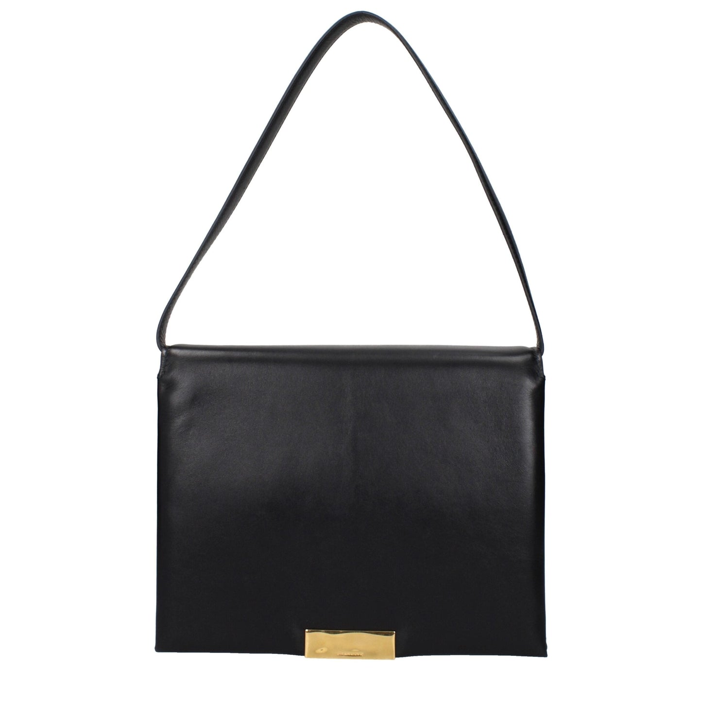 Jil Sander Black Leather Shoulder Women's Bag