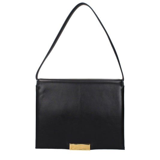 Jil Sander Black Leather Shoulder Women's Bag