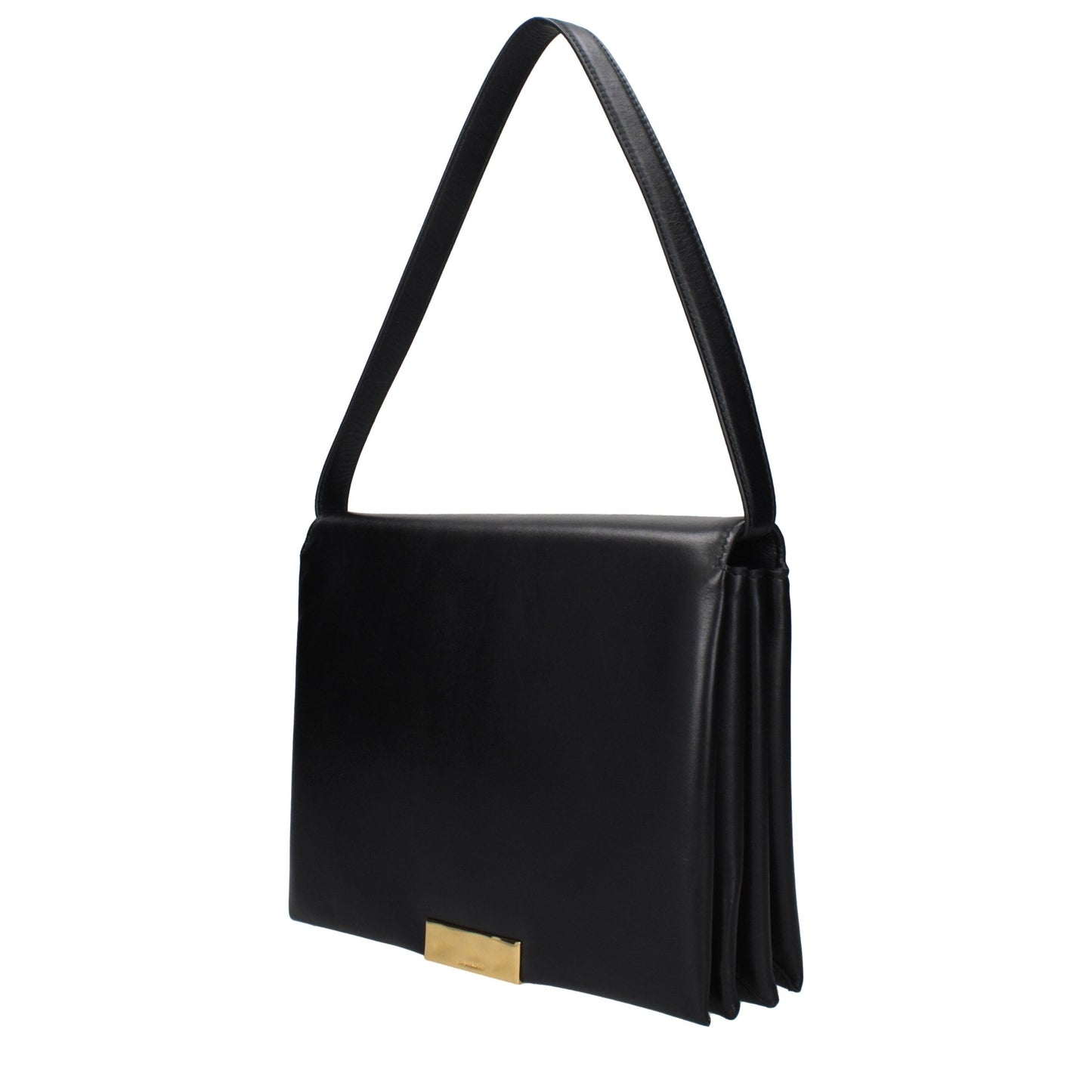 Jil Sander Black Leather Shoulder Women's Bag