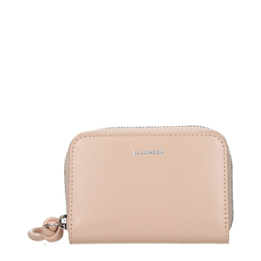 Jil Sander Pink Leather Women's Wallet