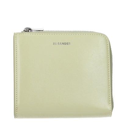 Jil Sander Green Leather Women's Wallet