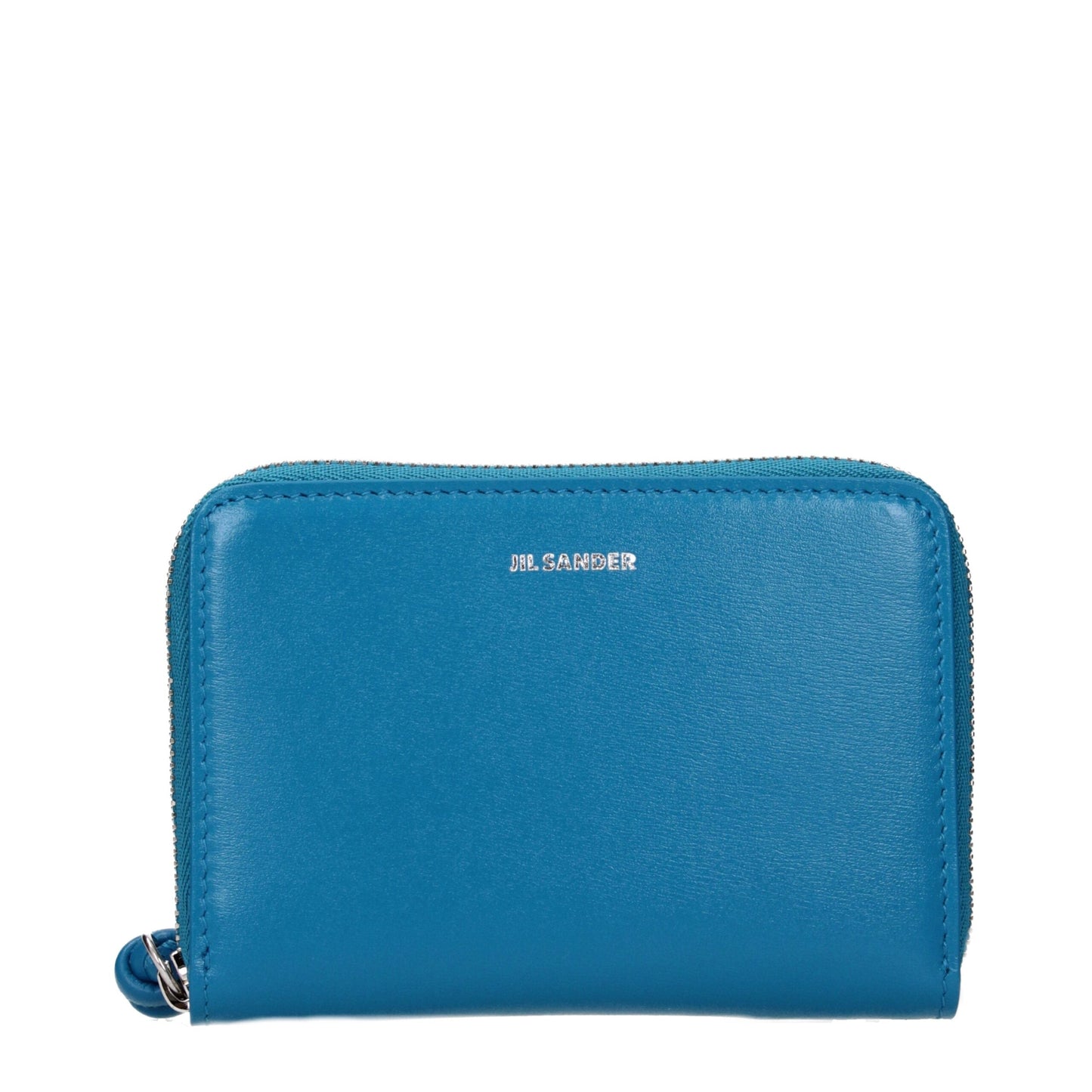 Jil Sander Blue Leather Women's Wallet