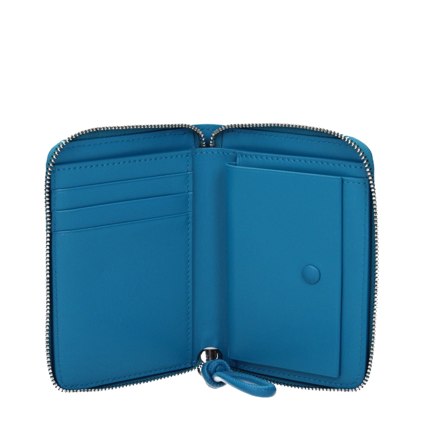 Jil Sander Blue Leather Women's Wallet