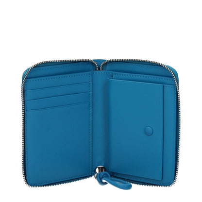 Jil Sander Blue Leather Women's Wallet