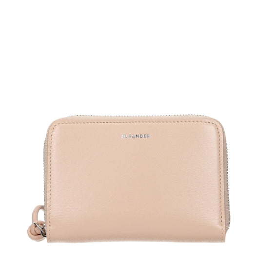 Jil Sander Pink Leather Women's Wallet