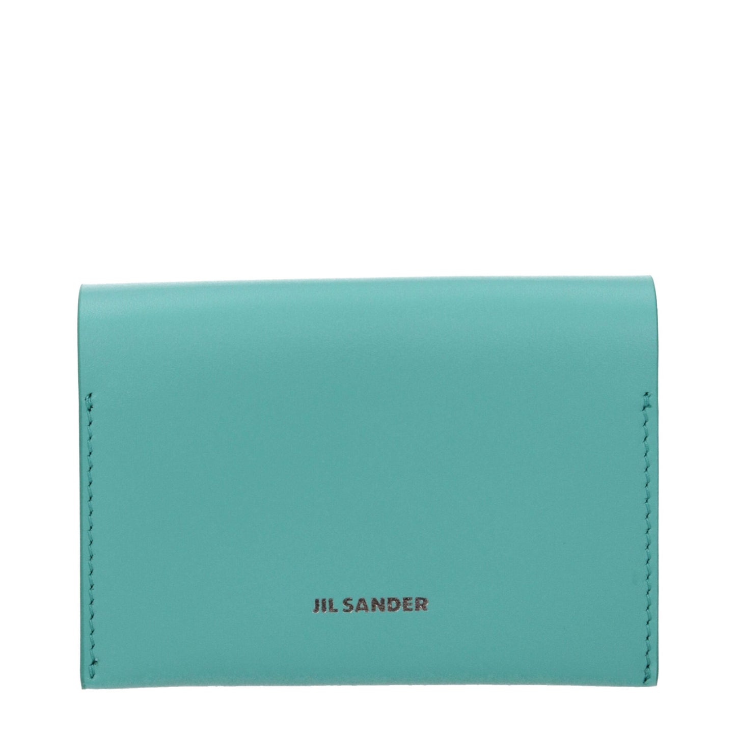 Jil Sander Green Leather Women's Cardholder