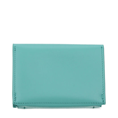 Jil Sander Green Leather Women's Cardholder