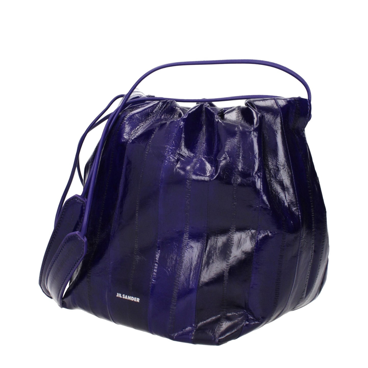 Jil Sander Purple Leather Shoulder Women's Bag