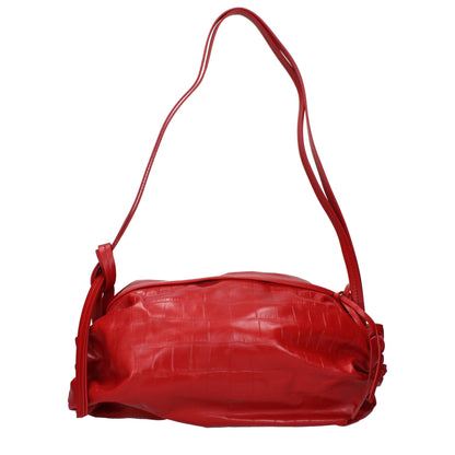 Jil Sander Red Leather Shoulder Women's Bag