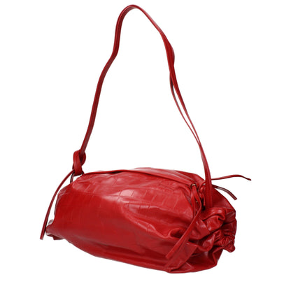 Jil Sander Red Leather Shoulder Women's Bag