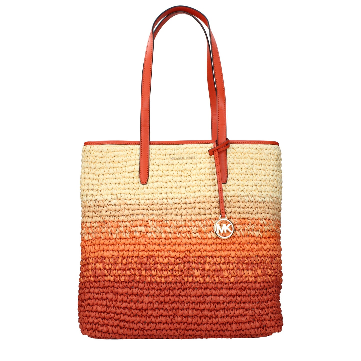 Michael Kors Orange Raffia Shoulder Women's Bag
