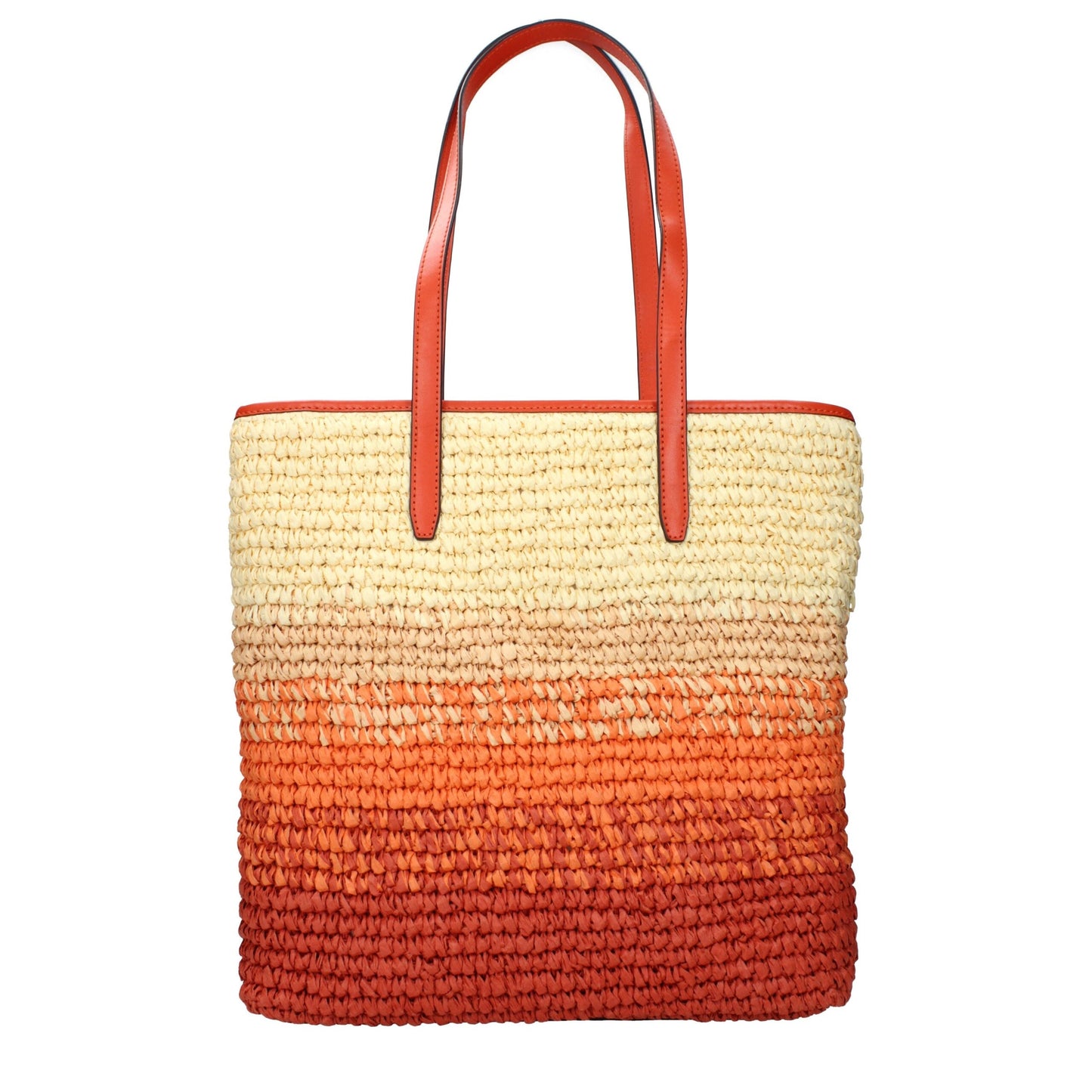 Michael Kors Orange Raffia Shoulder Women's Bag