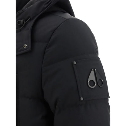 Moose Knuckles Black Nylon Men's Parka