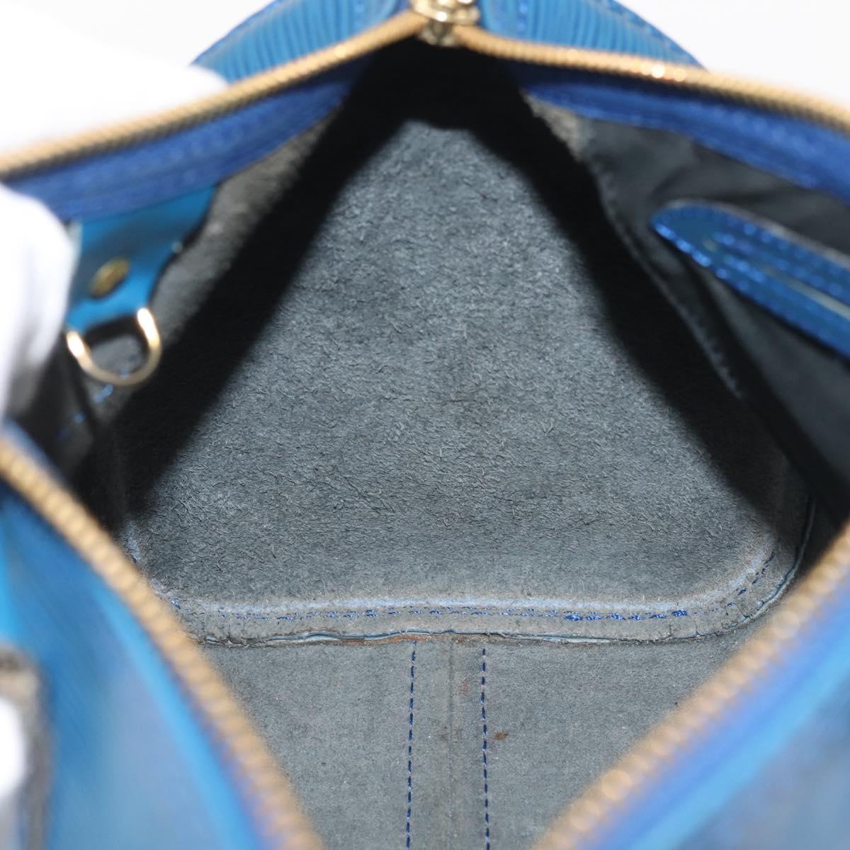 Louis Vuitton Speedy Mini Hl Handbag Damier Blue Leather Handbag (Pre-Owned)