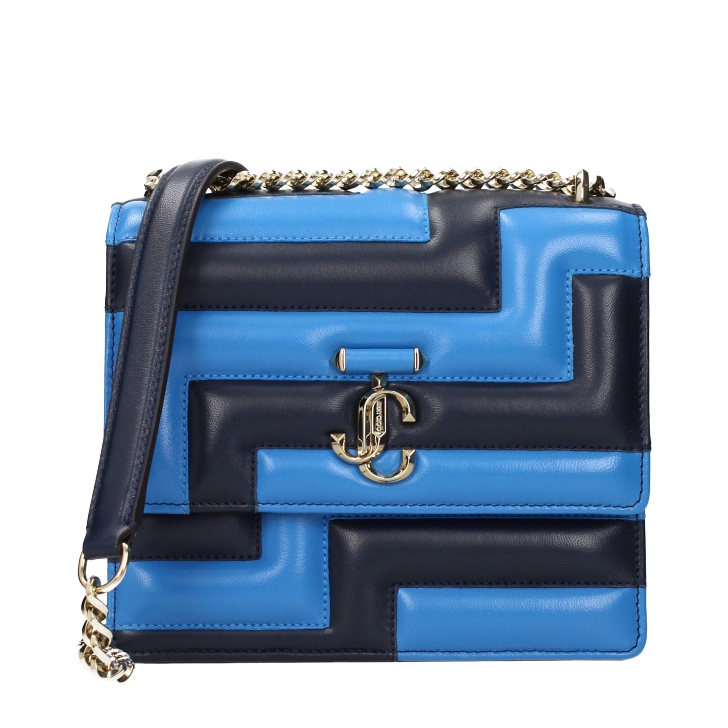Jimmy Choo Blue Leather Shoulder Women's Bag