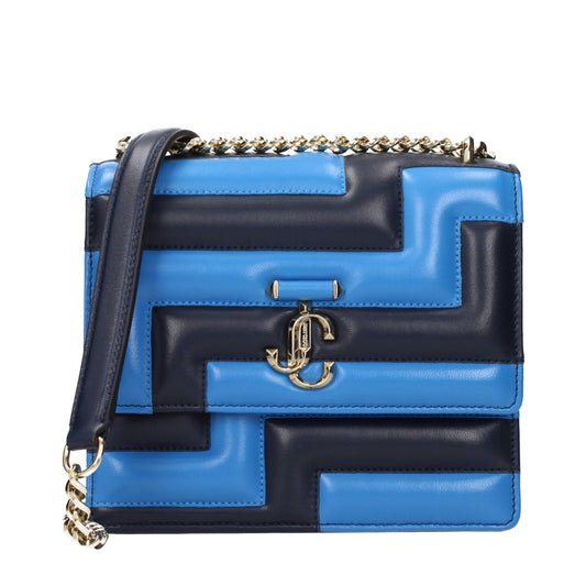 Jimmy Choo Blue Leather Shoulder Women's Bag