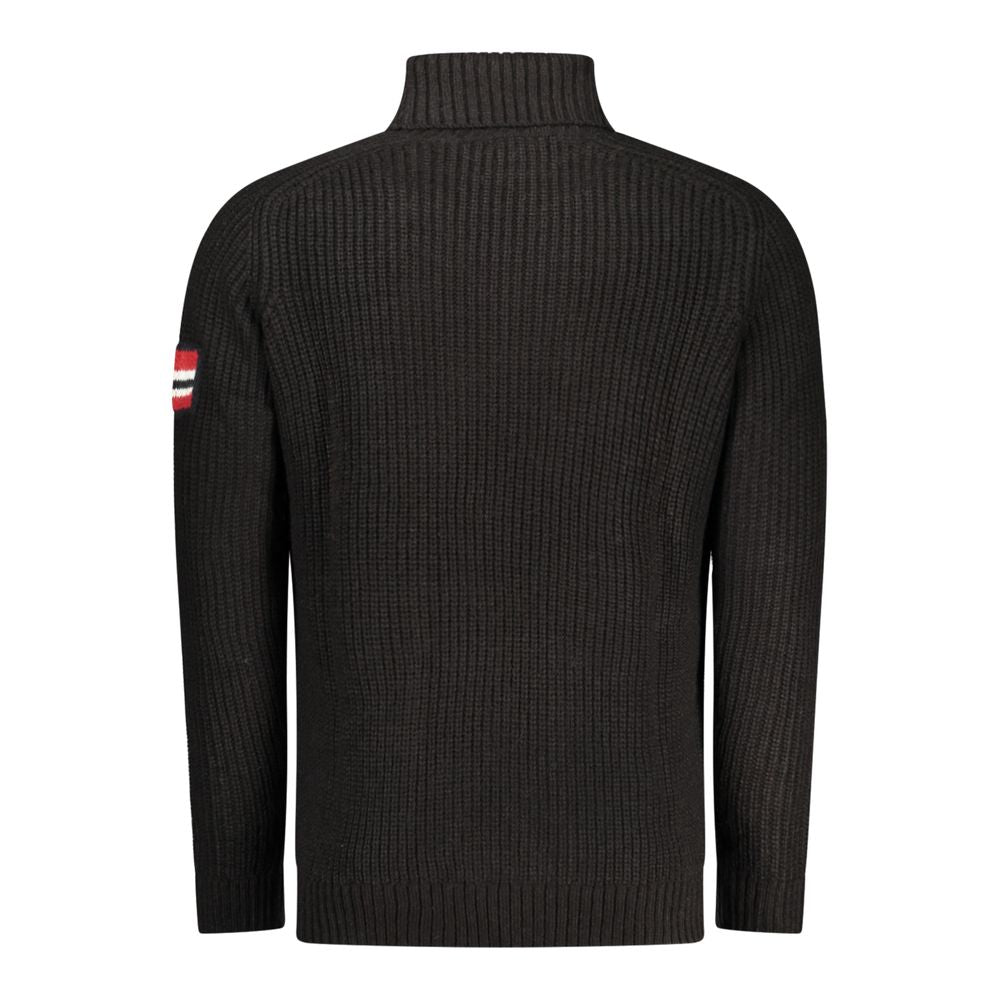 Norway 1963 Black Acrylic Men Men's Sweater