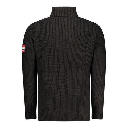 Norway 1963 Black Acrylic Men Men's Sweater