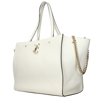 Jimmy Choo White Leather Shoulder Women's Bag