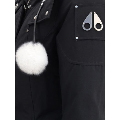 Moose Knuckles Black Cotton Women's Parka