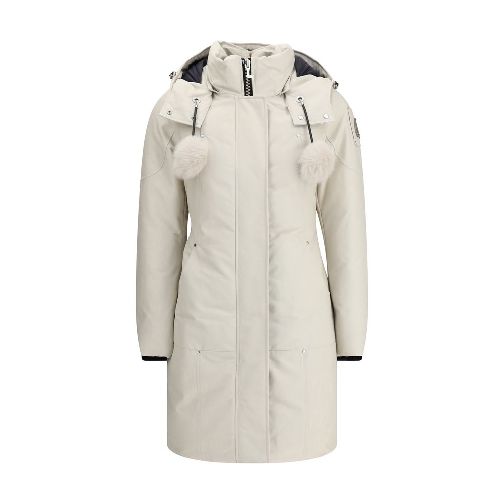 Moose Knuckles White Cotton Women's Parka