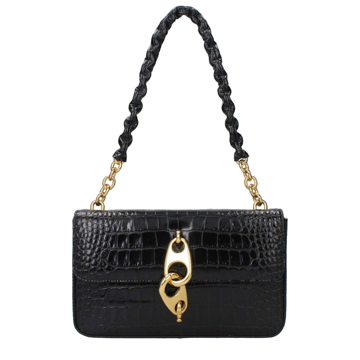 Tom Ford Black Leather Shoulder Women's Bag